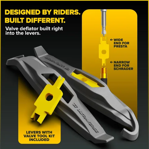 Vista 6 de Ultraverse Cámara de aire para bicicleta de 700x23-25c, 700x28-32c, 700x35-43c, tamaños de rueda de bicicleta de 28 pulgadas con válvula presta