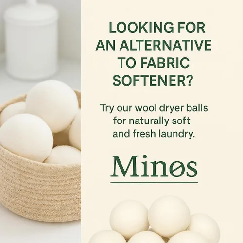 Vista 7 de Bolas secadoras de lana natural Suavizante de tela natural reutilizable Reduce las arrugas y el tiempo de secado Las bolas grandes