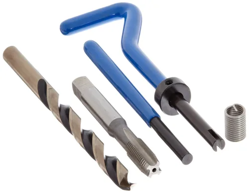 E-Z Lok SK30620 Kit de inserción roscada helicoidal, acero inoxidable 304, tamaño de rosca #10-32, longitud instalada de 0.380 pulgadas (paquete de