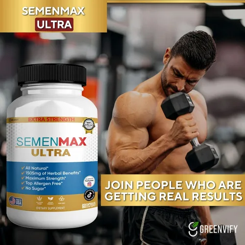 Vista 3 de Semenmax Complejo de raíz de maca ultra orgánica, 60 cápsulas, suplemento dietético totalmente natural, sin gluten, vegano (1)