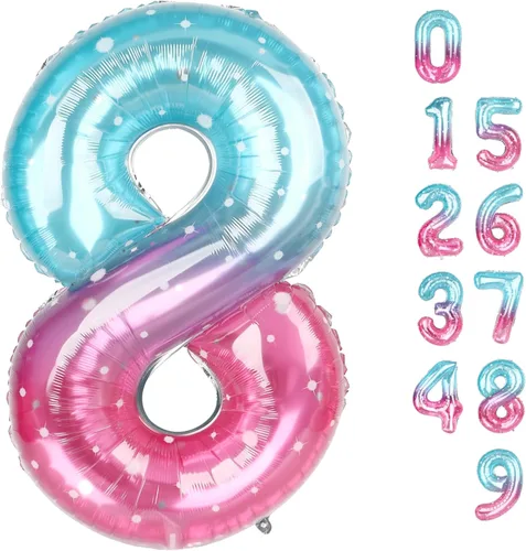 Vista 334 de Globos de números 0 de 40 pulgadas, globos negros de números para números 10, 20, 30, 40, 50, 60, 70, 80, 90, 100, globos de números 10, 20, 30, 40