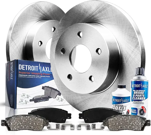 Detroit Axle - Kit de freno trasero para Audi A6 1998-2003, VW Passat 1998-2004, rotores de freno de disco pastillas de freno de cerámica con