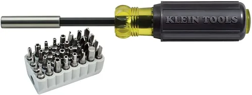 Vista 6 de Klein Tools 32510 Destornillador magnético de puntas múltiples con puntas resistentes Torx, hexagonal, llave inglesa, de tres alas, Torq y tuerca a