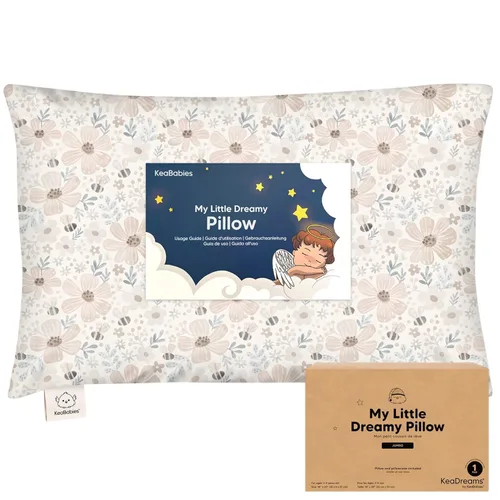 Vista 17 de KeaBabies Almohada para niños pequeños con funda de almohada, tamaño jumbo de 14 x 20 pulgadas, almohadas suaves de algodón orgánico para dormir