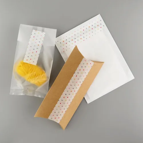 Vista 3 de Cinta washi japonesa colorida grabable THANK You 1.181 in x 32.8 ft