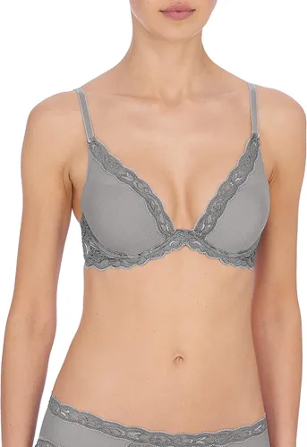 Vista 41 de Natori - Sujetador de encaje para mujer con inmersión, diseño de plumas Cafe