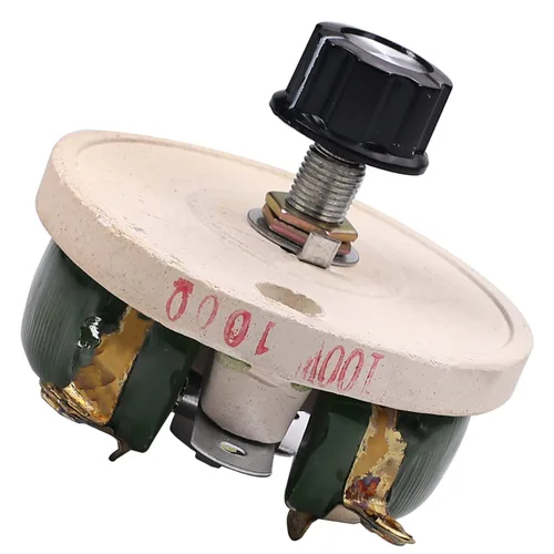 Vista 12 de Heyiarbeit 2 Ohm 25W Potenciómetro de alambre enrollado de cerámica lineal Resistencia de reóstato variable con perilla para atenuadores de luz