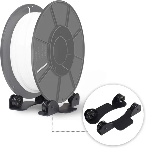 Vista 8 de Iverntech Soporte de Montaje en Rack para Filamento de Impresora 3D de Acrílico de 1 Carrete para PLA, ABS, Madera, TPU, Nylon, Materiales Flexibles