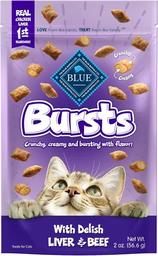 Vista 13 de Blue Buffalo Golosinas crujientes para gatos, bolsa de pollo de 2 onzas (paquete de 6)