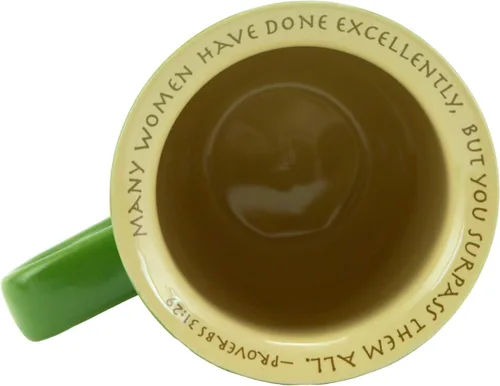 Vista 4 de Abbey Gift Taza y Posavasos de Cerámica Beautiful Spirit, 4 por 4.38