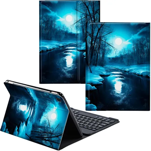 Vista 28 de Para Samsung Galaxy Tab S6 Lite Funda 2022/2020 Teclado Inalámbrico Desmontable Y Cubierta De Soporte De Cuero PU Funda Protectora Para Samsung