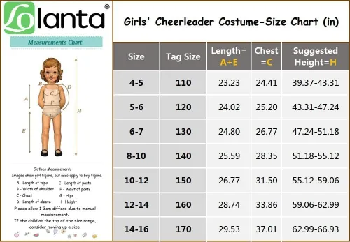 Vista 5 de Disfraces de animadora para niñas, vestidos de animadora, uniforme de animación, pompones