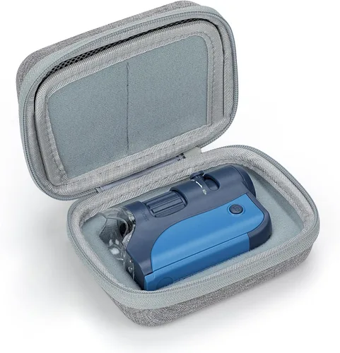 Vista 3 de Estuche rígido de viaje para Carson MicroBrite Plus 60x-120x microscopio de bolsillo con luz LED (MM-300), bolsa de transporte portátil compatible