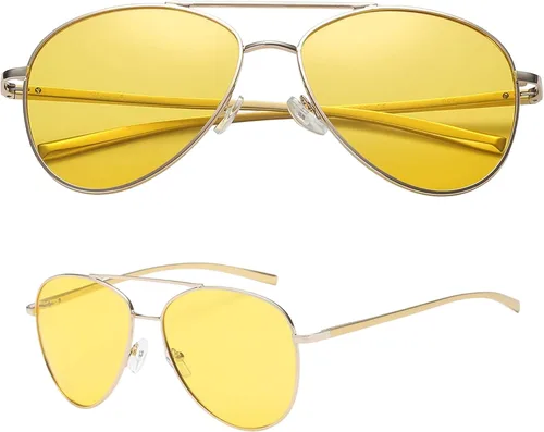 PolarSpex Gafas de sol de aviador para mujeres y hombres – Gafas de sol polarizadas para hombre – Gafas de sol Mavericks con marco de aluminio