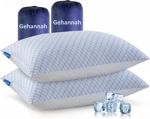 Vista 9 de Gehannah Almohada de Viaje - Paquete de 1 Almohada Grande Compresible para Acampar para Dormir - Espuma de Memoria Triturada con 1 Bolsa