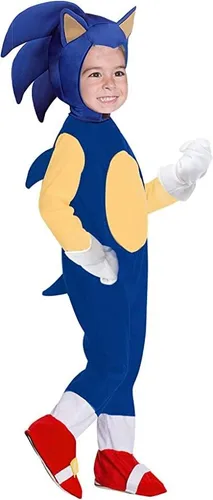 JAHWIE Kids Cartoon Pretend Play Costumes Bodysuit Halloween Hedgehog Cosplay Jumpsuit With Gloves and Headwear For Boys