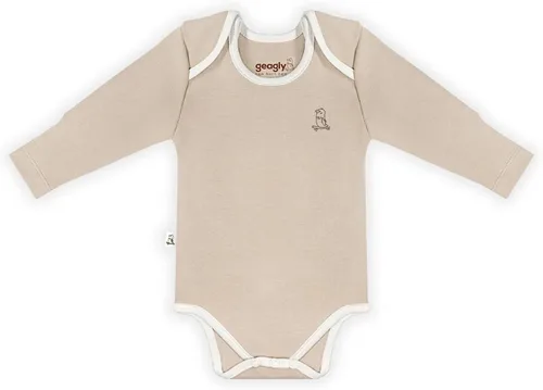 geagly new born new joy Género Neutral Manga Larga Taupe Algodón Orgánico Bebé Recién Nacido Bebé Mono Niño Niña