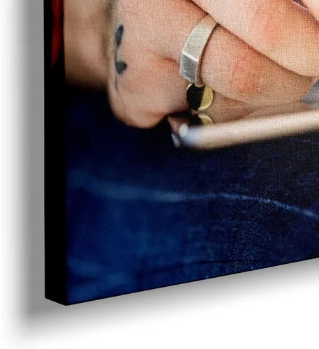 Vista 3 de Rollo de lona para impresora de inyección de tinta de gran formato, rollo de lona mate de alta calidad, papel de impresión de poliéster de secado