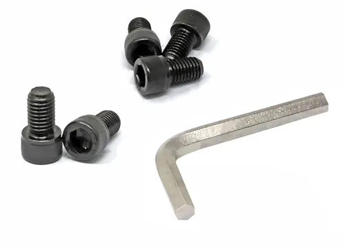Vista 77 de iexcell - Juego de 100 tornillos de cabeza hexagonal M2 x 4 mm, paso de rosca 0.4 mm, acero de aleación grado 12.9, con acabado de óxido negro
