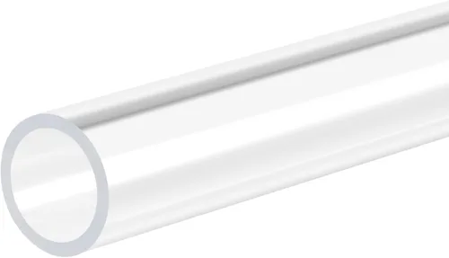 Vista 55 de MECCANIXITY Tubo de plástico rígido redondo transparente de acrílico 2 mm ID 4 mm OD 305 mm (12 ") para lámparas y linternas, sistema