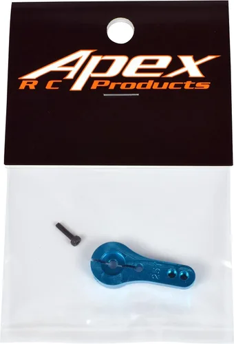 Vista 3 de Apex RC Products Cuerno servo de sujeción de aluminio azul 25T Futaba/Savox 8003