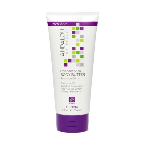 Vista 8 de Andalou Naturals Manteca corporal, crema corporal nutritiva de cacao Kukui, 8 onzas, manteca de karité, manteca de cacao y aceite de argán para piel