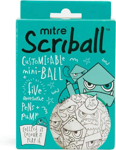 Vista 5 de mitre Scriball Ooodles, mini fútbol personalizable, regalo ideal para todas las ocasiones, talla única
