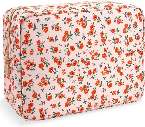 Vista 105 de izuzta Estuche de Maquillaje Pequeño y Delgado de Nylon Mini, cuadriculado, Chico, Viajes