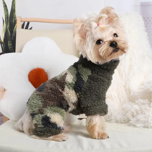 Vista 3 de Pijamas de perro Pjs Suéter de forro polar para perros Suéter lindo para cachorros para perros pequeños Ropa para Chihuahua Ropa para Yorkie Niña