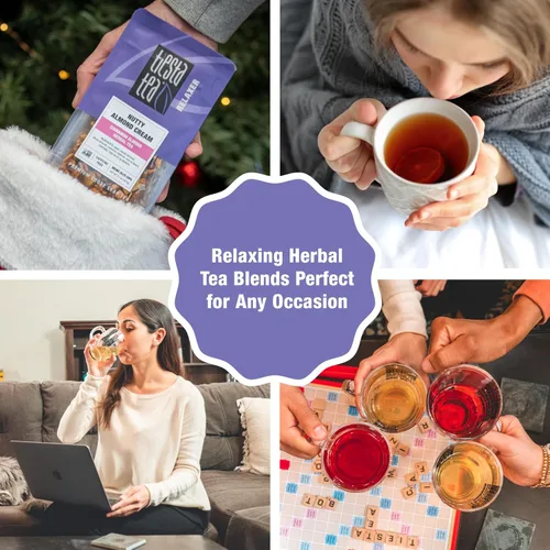 Vista 7 de Tangy Té de pera-Berry Pear-Adise - Bolsa de té, 2.4 onzas, libre de cafeína, hojas sueltas, hierbas, mezcla de té relajante