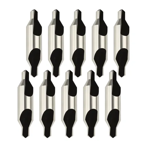 Taladro central estándar A0.5, taladro central DRINYOUNG de acero de alta velocidad de 60 grados (Tipo A, A0.5 10pcs)