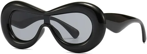 Trendy Inflated Sunglasses for Men Women Y2K Oversized Cute Funny Thick Aesthetic futuristic Design Shades