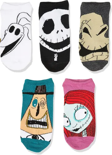 Vista 2 de Disney Paquete de 5 calcetines de pesadilla antes de Navidad para mujer