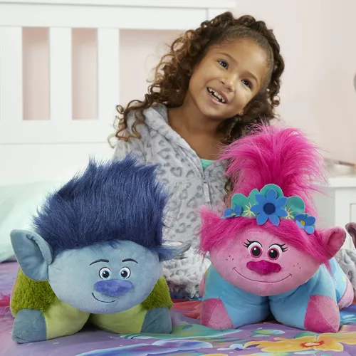 Vista 3 de Pillow Pets DreamWorks Poppy Animal de peluche – Trolls World Tour 16" de peluche