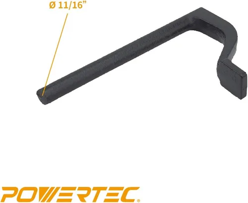 Vista 3 de POWERTEC Abrazaderas rápidas de 8 pulgadas para agujero de perro de banco de 3/4 pulgadas, se adapta a la mesa de trabajo MFT, carpintería con mazo