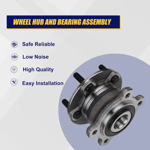 Vista 2 de KUSATEC 512500 Conjunto de cubo de rodamiento de rueda, paquete de 2 unidades para Ford Escape AWD 2013-2018, Lincoln MKC AWD, Select, Reserve
