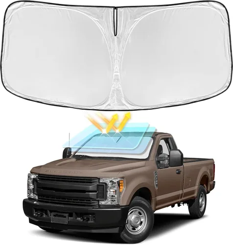 Vista 11 de Parasol de 2025 capas para parabrisas, ajuste personalizado, tela 240T, parasol retráctil que bloquea los rayos ultravioletas, accesorios