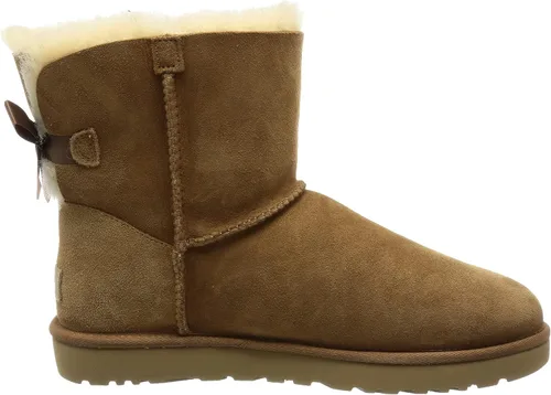 Vista 6 de UGG Mini botas Bailey Bow II para mujer Beige