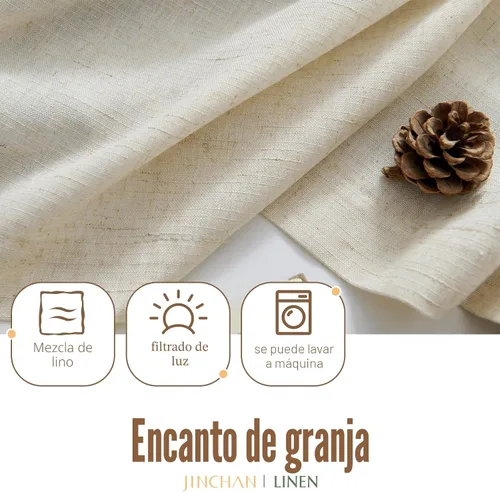 Vista 9 de Cortinas de cocina de algodón JINCHAN, a cuadros búfalo azul, 36 pulgadas, nivel, cafetería, granja, rústico, de campo, cortinas pequeñas, filtrado