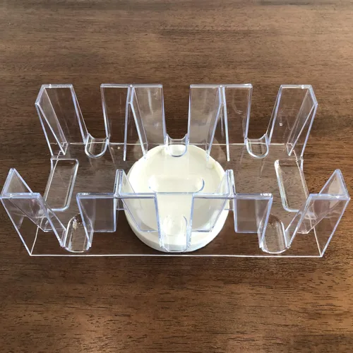 Vista 5 de Yuanhe - Bandeja giratoria para cartas de 9 barajas, soporte para cartas