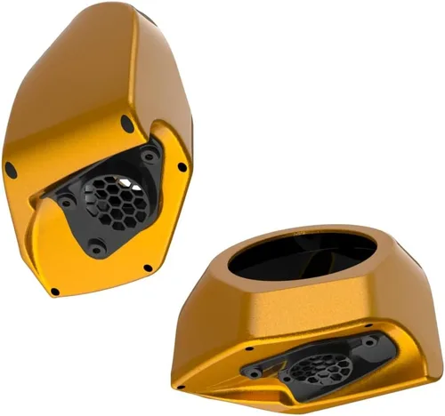 Vista 501 de Advanblack Alpine Green Tour Pack - Paquete de altavoces de 6.5 pulgadas, carcasa de audio trasera, color a juego, ajuste Harley King Tour Pack