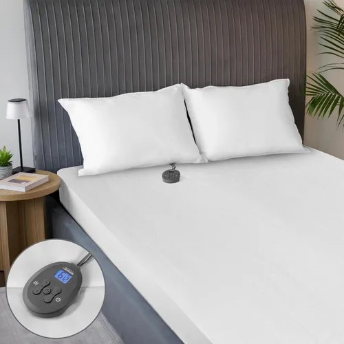 Vista 12 de Sunbeam Almohadilla de colchón eléctrica con calefacción, tamaño individual de 75 x 39 pulgadas, 12 ajustes de calor, apagado automático de 12