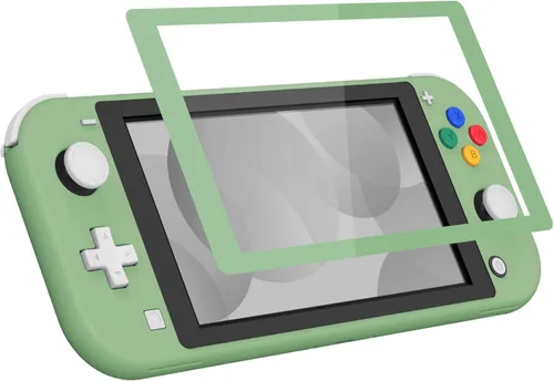 Vista 8 de eXtremeRate Carcasa de repuesto para Nintendo Switch Lite color verde Matcha para Nintendo Switch Lite, NSL con protector de pantalla, funda