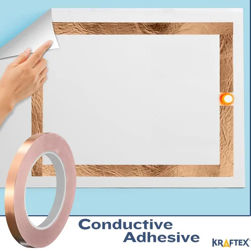Vista 5 de Kraftex 1 paquete de cinta – 0.7in (18mm) x 65.6 ft