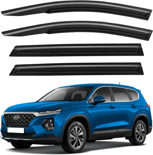 Vista 119 de YQAUTEC - Viseras para ventana, protectores contra la lluvia, compatibles con Subaru WRX 2015-2021, deflectores de viento para ventanas, viseras
