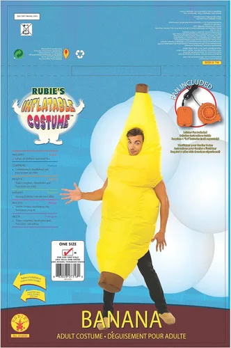 Vista 2 de Rubies Disfraz inflable de plátano para hombre Costume Co Multicolor