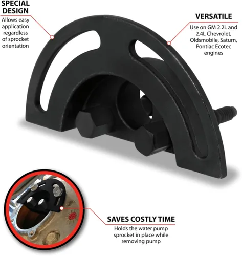 Vista 2 de Performance Tool W89210 Soporte de piñón de bomba de agua para GM Ecotec (motores GM 2.2L y 2.4L Chevrolet, Oldsmobile, Saturn, Pontiac Ecotec)