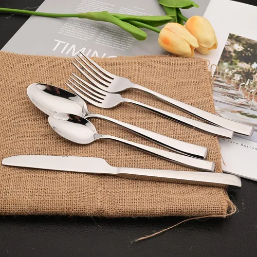 Vista 7 de Cucharas de cena de acero inoxidable 18/10, cucharas plateadas para comer sopa, cereales, cuchara de comida para uso diario