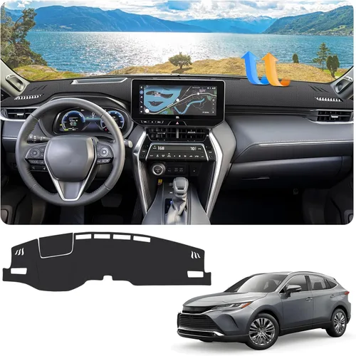 Vista 520 de FIILINES - Cubierta para tablero, accesorio para tablero de malla antideslizante, parasol sin reflejos y protector compatible con Toyota Tundra