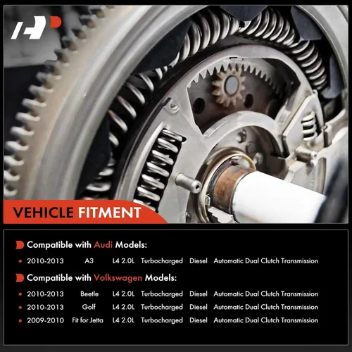 Vista 2 de A-Premium Volante de doble masa compatible con Volkswagen Jetta 2009-2010, Beetle 2013-2015, Golf y Audi A3 2010-2013, 2.0L Turbo, transmisión